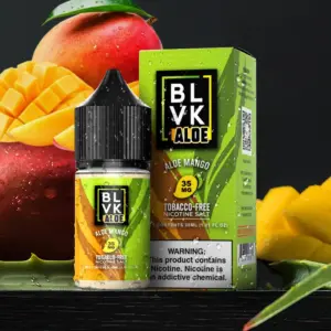 BLVK Salt Aloe Mango 5% — 블랙유니콘 알로에 망고, tropical fruit e-liquid.