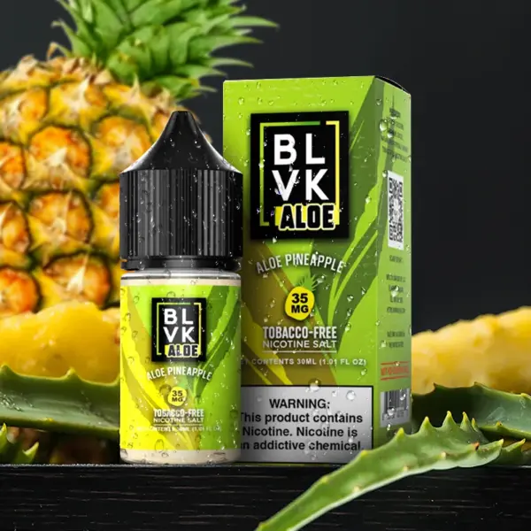 BLVK Salt Aloe Pineapple 5% — 블랙유니콘 알로에 파인애플, tropical fruit SaltNic.