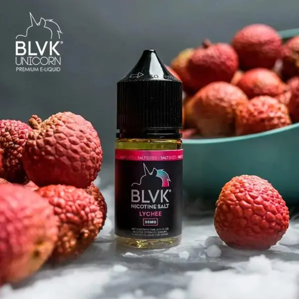 블랙유니콘 솔트 리치 고농도 5% 솔트 니코틴 액상 / BLVK Salt Lychee 5% salt nicotine e-liquid