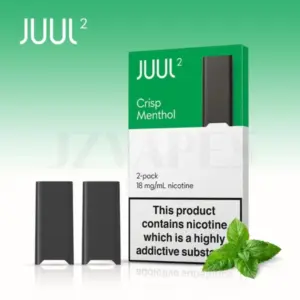 JUUL2 Pods Crisp Menthol 18mg nicotine salt 2 pack authentic pods