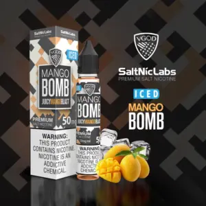 VGOD Iced Mango Bomb 50mg salt nicotine e-liquid