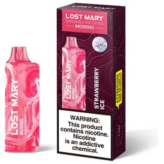 Lost Mary MO5000 White Strawberry Ice  Nicotine