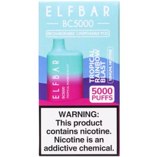 Elf Bar BC5000 Tropical Rainbow Blast  Nicotine