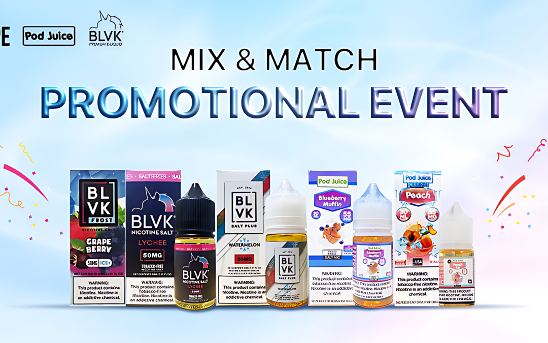 Unleash the Flavor: SALE Pod Juice & BLVK E-Liquids Grab Your Favorites Now!