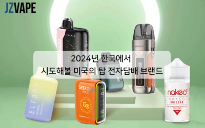 2024년 한국에서시도해볼 미국의 탑 전자담배 브랜드