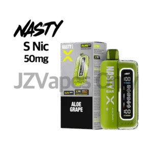 네스티바X 20000 퍼프 일회용 전자담배! 50mg 솔트니코틴의 진한 만족감과 상쾌한 알로에, 달콤한 포도가 어우러진 알로에 그레이프 맛. 정품 전자담배 강남·신촌·제주 당일배송.