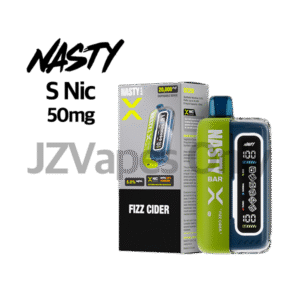 네스티바X 20000 퍼프 일회용 전자담배! 50mg 고농도 솔트니코틴으로 짜릿한 타격감. 사과 사이다의 청량한 맛이 돋보이는 피즈 사이다, NASTY 정품 베스트셀러 — 여의도·강남·제주 빠른배송.