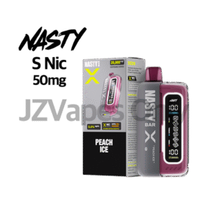 네스티바X 20000 Puff 일회용 Vape! 50mg Salt Nicotine의 강력한 만족감과 달콤한 복숭아에 아이스 쿨링을 더한 Peach Ice Flavor. NASTY 정품 전자담배 잠실·청담·분당 Fast Delivery.