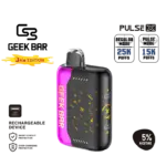 Clean sweet raspberry jam vaping experience with strong performance — 진한 베리 단맛과 안정적인 출력을 동시에 만족시키는 Geek Bar Pulse X Raspberry Jam 5%.