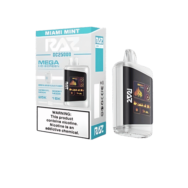 RAZ LTX DC25000 Miami Mint 5% Disposable Vape
