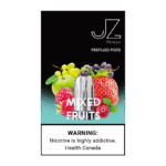 Smooth multi-fruit blend 레이어처럼 이어지는 과일향과 라이트 쿨링이 담긴 패키지 이미지. 전체적으로 밝고 깨끗한 과일 감성이 유지됨.