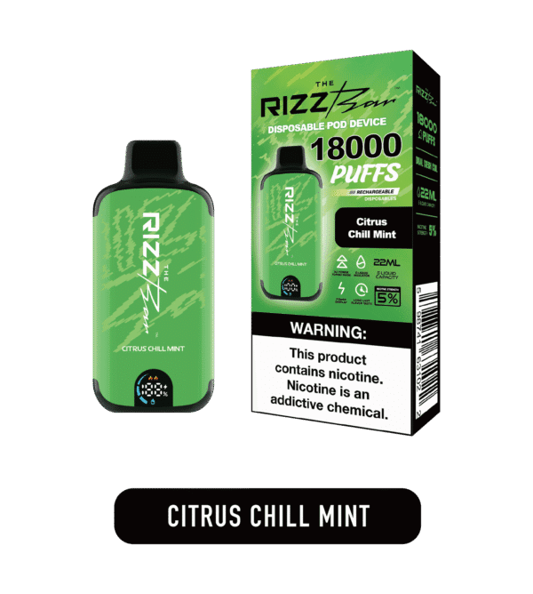 Light icy citrus finish 시트러스 첫향과 민트 마무리가 담긴 제품 이미지. 전체적으로 상큼하고 시원한 무드가 살아 있다.