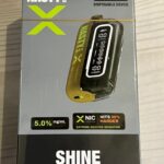 Crisp green grape inhale with smooth refreshing exhale — 샤인머스캣의 선명한 풍미가 강조된 Nasty Bar X 20000 Shine Muscat 제품 이미지.