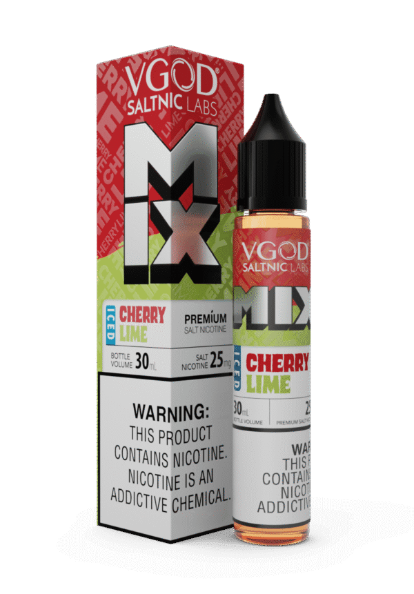VGOD MIX 50MG salt nicotine cherry lime ice profile — 고니코틴 환경에서도 선명한 과일 시트러스 맛을 제공하는 VGOD 솔트닉 액상.