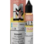 Tropical peach mango ice salt nicotine with clean cooling — 열대 과일 풍미와 산뜻한 쿨링이 조화를 이루는 VGOD 아이스 피치 망고 제품 이미지.