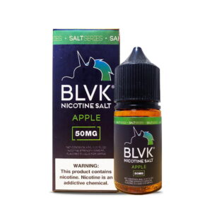 BLVK Salt Apple bottle — 애플 액상 이미지, fresh apple vape liquid.