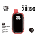 Crisp fizzy vape profile with smooth output — 소다 감성의 상쾌함이 안정적으로 유지되는 FLUM Mello Rome 제품 이미지.