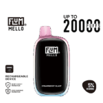 Flum Mello 20K Strawberry Blast 50mg 5% disposable vape 플럼 멜로 20K 스트로베리 블라스트 고농도 일회용 전자담배
