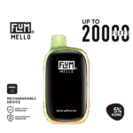Flum Mello 20K Sour Apple Ice 50mg disposable vape 5% salt nicotine