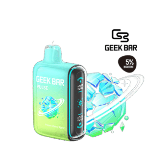 긱바 펄스 X 프로즌 체리 애플 일회용 전자담배 | 체리 사과 멘솔 맛 | 고농도 50mg 솔트 니코틴 | 5% 일회용 | 25,000 퍼프 | 제이지베이프 정품