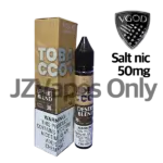 Dry tobacco SaltNic with clean finish — 단맛을 줄인 드라이 토바코 결이 또렷한 VGOD Tobacco Plus Desert Blend 솔트닉 5% 액상.”
