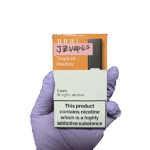 Smooth tropical draw with tidy finish — 부드러운 흡입과 빠르게 정리되는 마무리가 특징인 JUUL 2 Tropical Medley Pods Pack of 2.