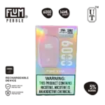 Pink kiwi candy vape with clean finish — 상큼한 핑크 키위 과일감과 은은한 캔디 단맛이 깔끔하게 정리되는 Flum Pebble Pink Kiwi 5% 디스포저블 베이프.