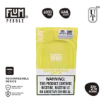 Rounded fruit draw with crisp apple exit — 부드러운 과일 흐름과 사과의 정돈된 마무리가 교차하는 Flum Pebble StrawMelon Apple 5%.Vape