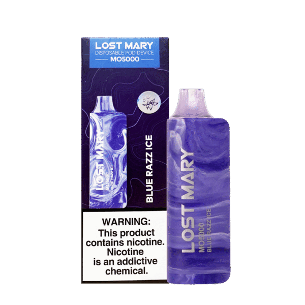 Blue razz ice vibe 블루라즈 산미와 아이스 느낌이 담긴 MO5000 이미지.