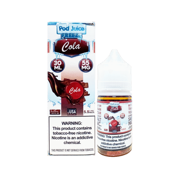 Pod Juice Cola E-Liquid in Korea - 팟쥬스 콜라 프리즈 55mg 고농도 솔트 니코틴 전자담배 액상