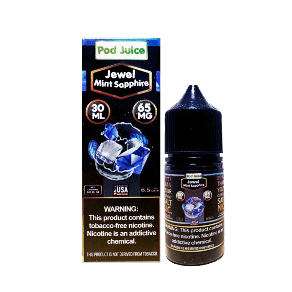 Strong refreshing mint profile 차갑고 선명한 민트의 감성을 보여주는 Sapphire 이미지.