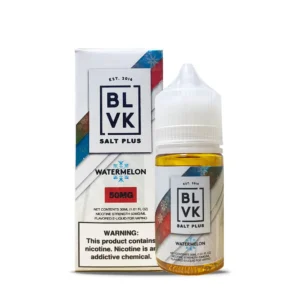 BLVK Salt Watermelon Ice 5% — 블랙유니콘 수박 아이스 솔트닉, icy watermelon e-liquid.