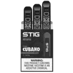 VGOD Stig Cubano 6% (3-pack) — 브이갓 쿠바노 6% 디스포저블, rich Cuban cigar flavor with strong nicotine hit.