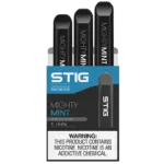 VGOD Stig Mighty Mint 6% Salt Nicotine Pods – Refreshing mint with powerful 6% strength, shipped fast by JZVapes. VGOD 스틱 마이티 민트 6% 솔트니코틴 팟 – 상쾌한 민트 향과 강력한 6% 니코틴, 제이제이베이프 빠른 출고.
