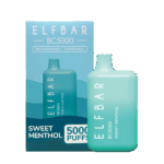 Soft mint flavor with subtle sweet finish — 달콤·시원 감성을 살린 Elf Bar Sweet Menthol 디스포저블 이미지.