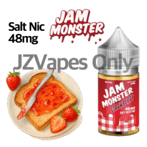 Strawberry by Custard Monster 48mg – 달콤한 딸기와 부드러운 커스터드, High Nicotine Salt Nicotine E-Liquid