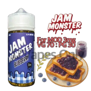 Blueberry By Jam Monster 100ml 3mg | 블루베리 잼 토스트 맛 인기 베이프 액상 | 강남·부산 베이프샵 인기 | Fast Delivery