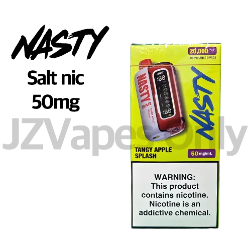 Nasty Bar X 20000 Tangy Apple Splash Disposable vape in Seoul – high nicotine apple flavor