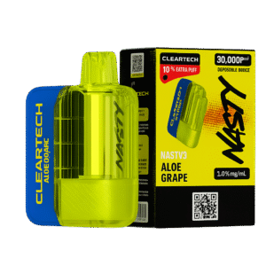 Nasty Bar X 30000 Aloe Grape Disposable (5%) — 달콤한 포도향과 상쾌한 알로에 향이 어우러진 베이프, sweet and juicy grape flavor with a fresh aloe finish, smooth inhale and fast delivery in Korea.