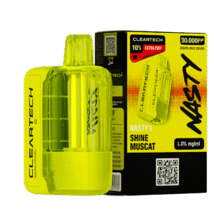 Nasty Bar X 30000 Shine Muscat Disposable (5%) — 달콤하고 향긋한 머스캣 포도 향이 매력적인 베이프, sweet and aromatic muscat grape flavor with a smooth and refreshing finish, delivering a juicy vape experience in every puff.
