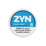 Clean mint nicotine pouch with steady cooling — 선명한 민트 쿨링과 깔끔한 마무리가 특징인 ZYN Cool Mint 6 15 pouches 니코틴 파우치.