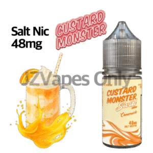 Creamsicle by Custard Monster 48mg – 상큼한 오렌지와 부드러운 바닐라 크림 조합의 High Nicotine Salt Nicotine E-Liquid