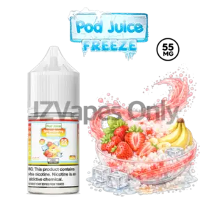 팟쥬스 스트로베리 바나나 프리즈 솔트닉 55 액상
