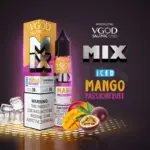 VGOD Mix Series Iced Mango Passionfruit 50mg Salt Nicotine E-Liquid USA Version | VGOD Vape Korea