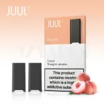 JUUL2 Peach Pods Pack of 2 18mg compatible pod system with smooth peach flavor