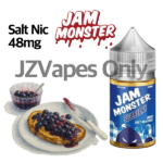 Blueberry By Jam Monster 48mg Salt Nicotine E-Liquid USA Version