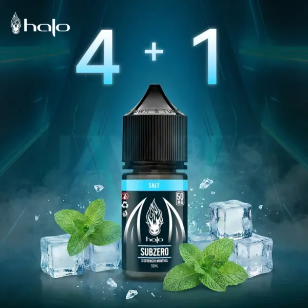 Halo 50mg Salt Nicotine Eliquid Buy 4 Get 1 Free | Authentic Vape Juice Promotion