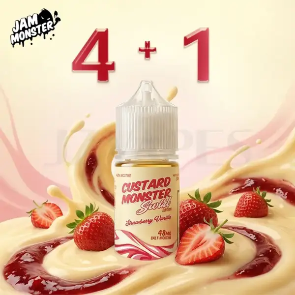 Jam Monster 48mg Salt Nicotine & 100ml DTL Eliquid Buy 4 Get 1 Free