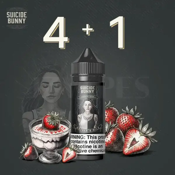 Suicide Bunny 40mg Salt Nicotine Buy 4 Get 1 Free | Authentic Dessert Vape Eliquid